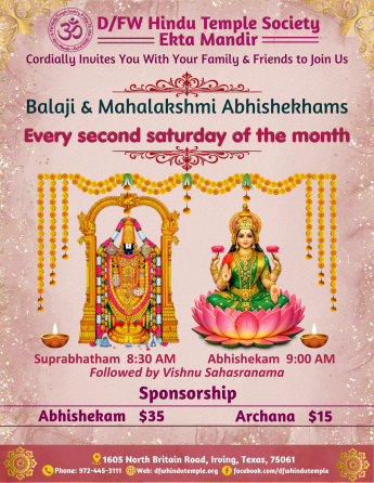 Balaji Abhishekam