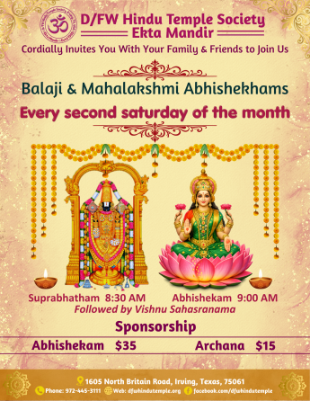 Balaji Abhishekam Balaji Abhishekam